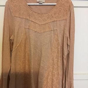 Style & Co Textured Long Sleeve Top